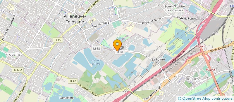 localisation de l'entreprise LA POINTE MATERIAUX à ROQUES