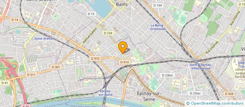 localisation de l'entreprise LA POINTE PESCADE à EPINAY-SUR-SEINE