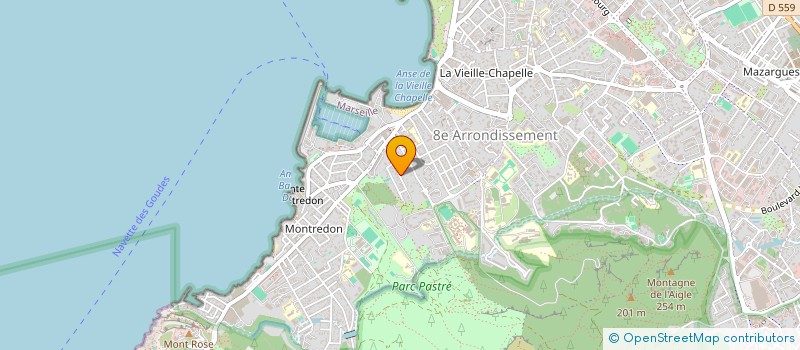 localisation de l'entreprise LA POINTE ROUGE à MARSEILLE