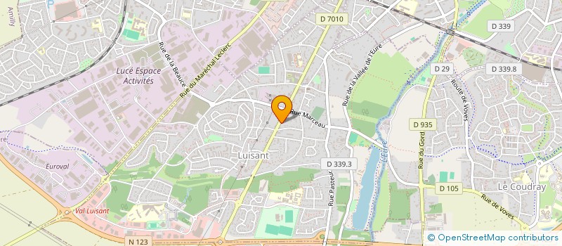 localisation de l'entreprise LA POIRE DE PARIS INVEST à LUISANT