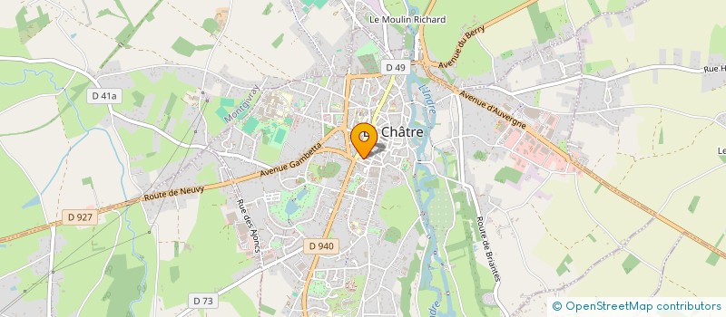 localisation de l'entreprise LA POISSONNERIE à LA CHATRE