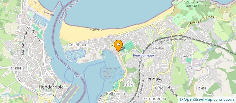 localisation de l'entreprise LA POISSONNERIE à HENDAYE