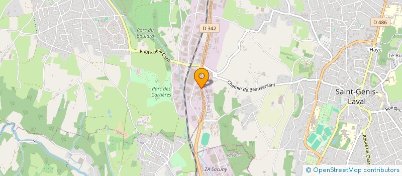 localisation de l'entreprise LA POISSONNERIE  CHAPONOST