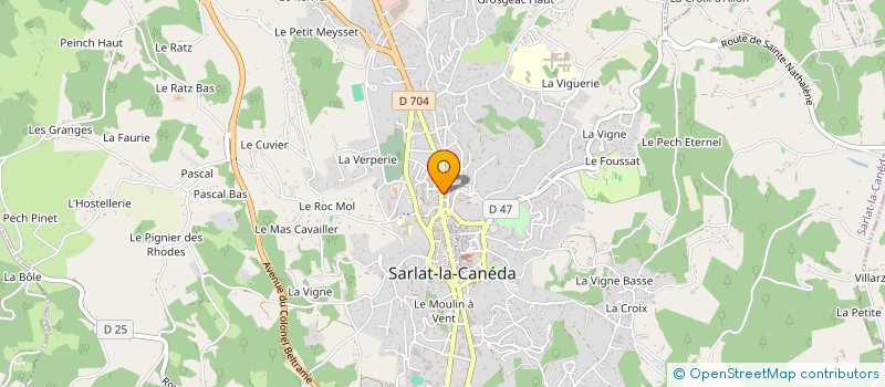 localisation de l'entreprise LA POISSONNERIE à SARLAT-LA-CANEDA