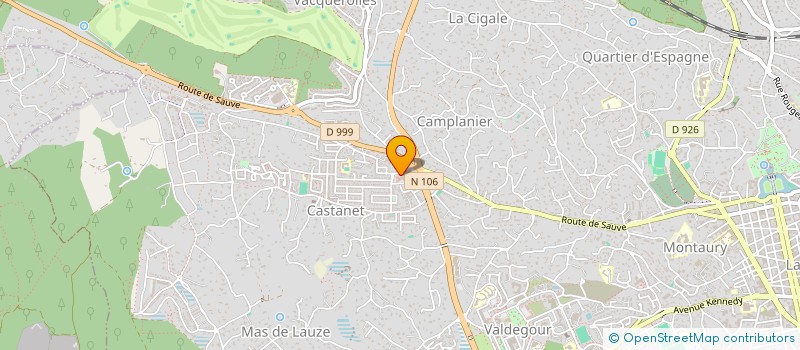 localisation de l'entreprise LA POISSONNERIE DE CASTANET à NIMES