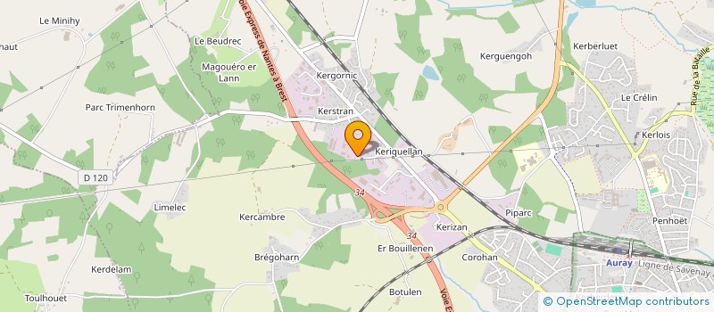 localisation de l'entreprise LA POISSONNERIE DU GOLFE  BRECH