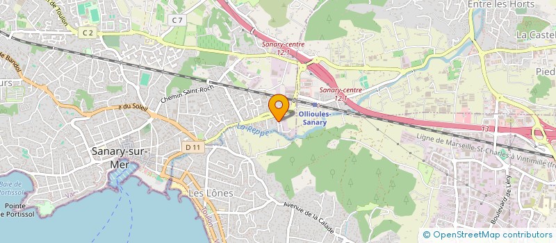 localisation de l'entreprise LA POISSONNERIE DU MARCHE à SANARY-SUR-MER
