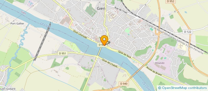 localisation de l'entreprise LA POISSONNERIE DU PONT à GIEN