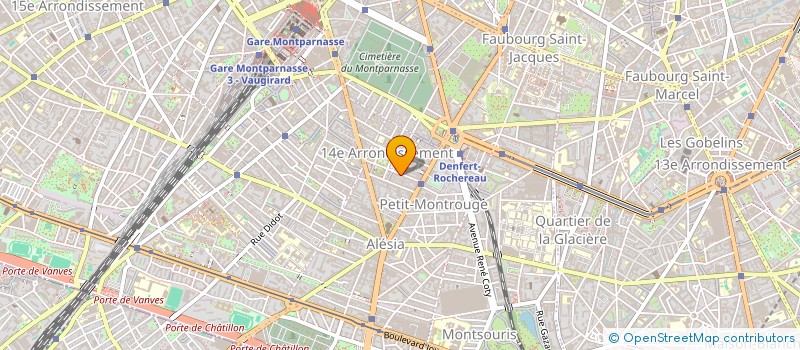 localisation de l'entreprise LA POISSONNERIE DU VERNET à PARIS