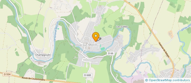 localisation de l'entreprise LA POITEVINE  JOUY-SUR-MORIN