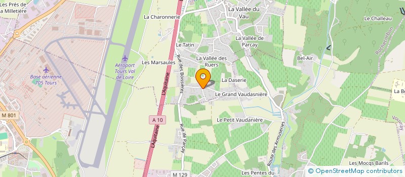 localisation de l'entreprise LA POITEVINIERE  PARCAY-MESLAY