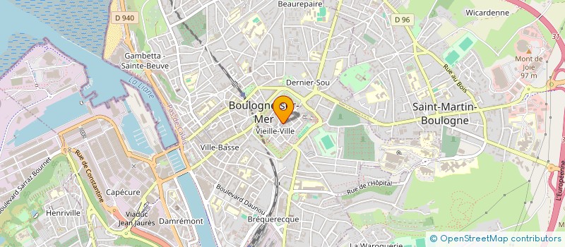 localisation de l'entreprise LA POIVRIERE à BOULOGNE-SUR-MER