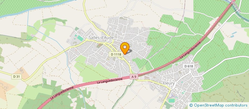 localisation de l'entreprise LA POLLERA  SALLES D AUDE