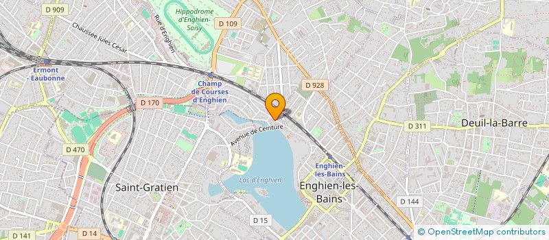 localisation de l'entreprise LA POLYCLINIQUE DU LAC D'ENGHIEN  SOISY-SOUS-MONTMORENCY