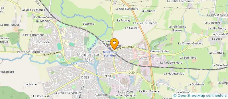 localisation de l'entreprise LA POMA  MONTFORT-SUR-MEU