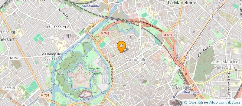 localisation de l'entreprise LA POMME  LILLE