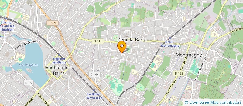 localisation de l'entreprise LA POMME  DEUIL-LA-BARRE