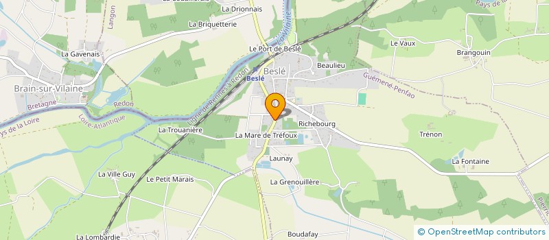 localisation de l'entreprise LA POMME D ADAM  CONQUEREUIL