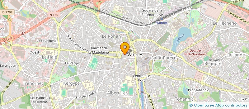 localisation de l'entreprise LA POMME D'AMOUR à VANNES