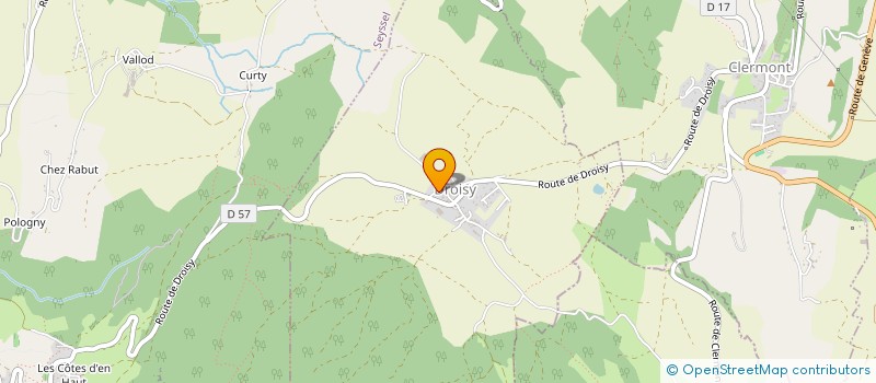 localisation de l'entreprise LA POMME D'OR  MENTHONNEX-SOUS-CLERMONT