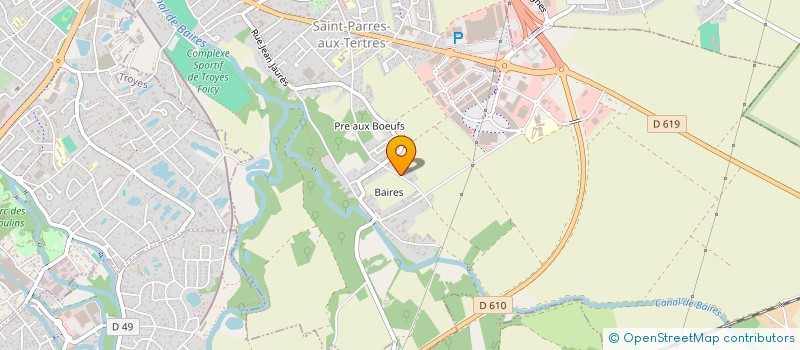 localisation de l'entreprise LA POMME D'OR  SAINT-PARRES-AUX-TERTRES