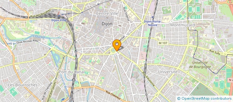 localisation de l'entreprise LA POMME D'OR  DIJON