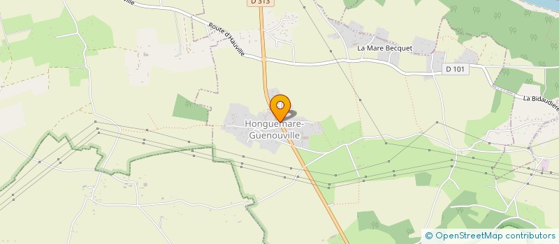 localisation de l'entreprise LA POMME D'OR  CAUMONT