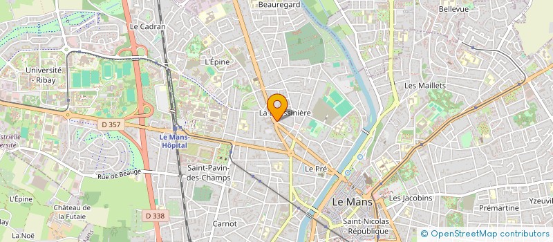 localisation de l'entreprise LA POMME DE PAIN  LE MANS