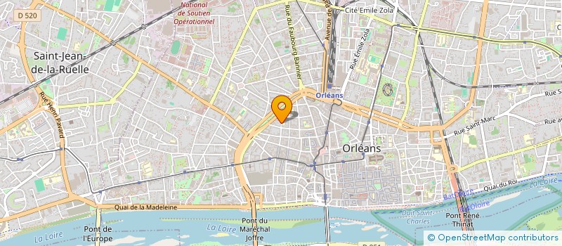 localisation de l'entreprise LA POMME DE PIN  ORLEANS