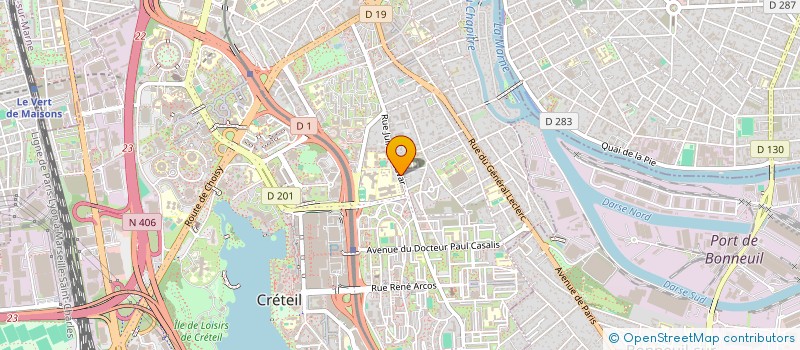 localisation de l'entreprise LA POMME DE PIN BLEUE  CRETEIL