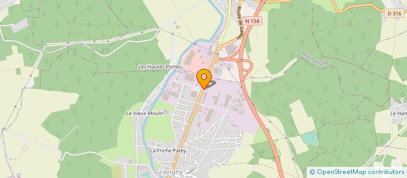 localisation de l'entreprise LA POMME DOREE à GRAVIGNY