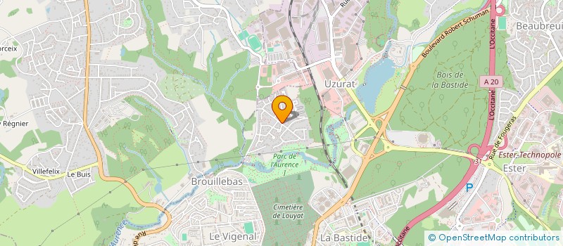localisation de l'entreprise LA POMME NOIRE à LIMOGES