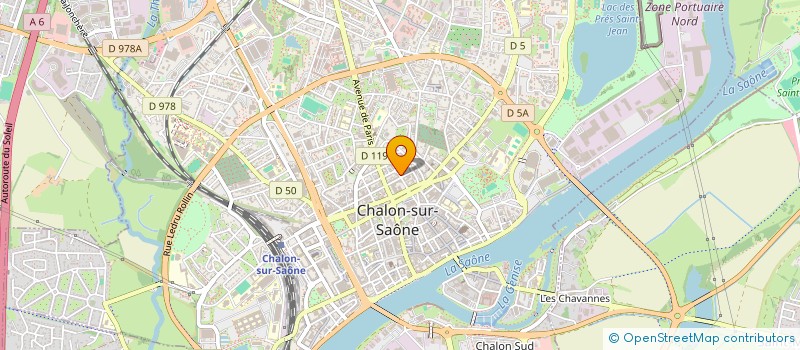localisation de l'entreprise LA POMME VERTE à CHALON-SUR-SAONE