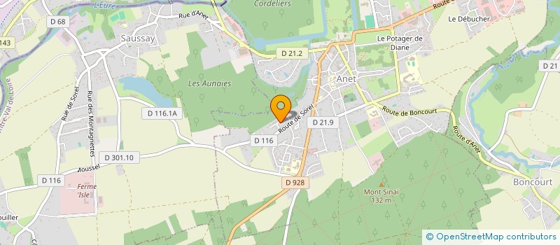localisation de l'entreprise LA POMMERAIE à ANET