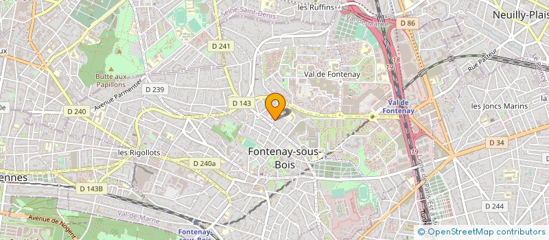 localisation de l'entreprise LA POMMERAIE à FONTENAY-SOUS-BOIS