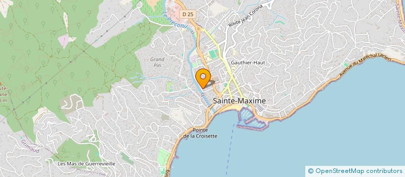 localisation de l'entreprise LA POMMERAIE à SAINTE-MAXIME