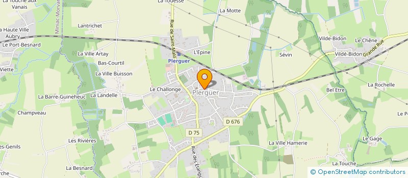 localisation de l'entreprise LA POMMERAIE  PLERGUER