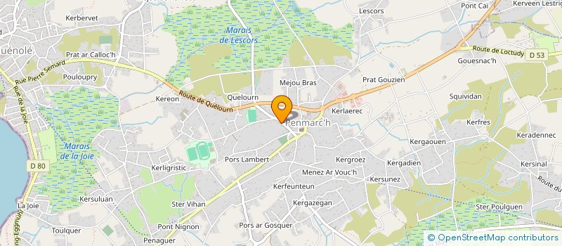 localisation de l'entreprise LA POMMERAIE  PENMARCH