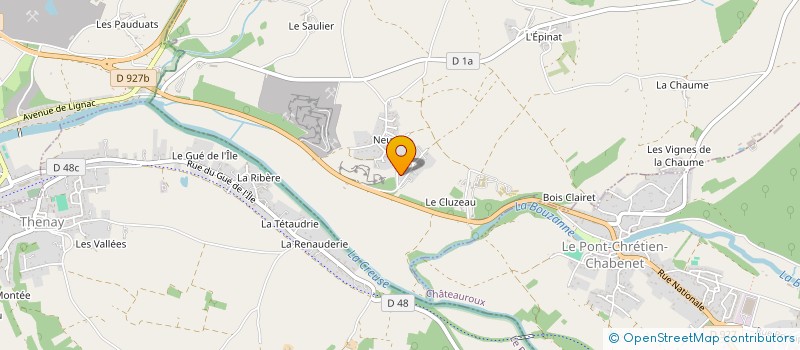 localisation de l'entreprise LA POMMERAIE à CHASSENEUIL