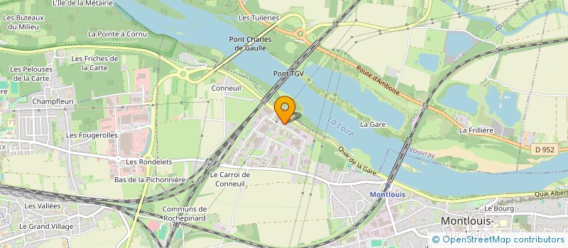 localisation de l'entreprise LA POMMERAIE  MONTLOUIS-SUR-LOIRE