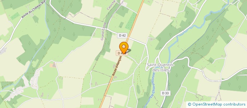 localisation de l'entreprise LA POMMERAIE  TREIS-SANTS-EN-OUCHE