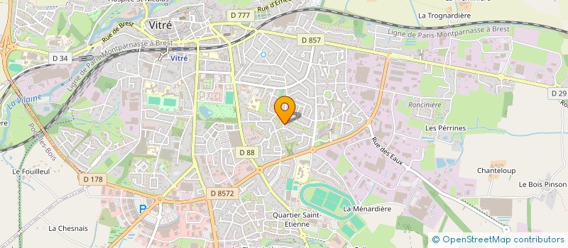 localisation de l'entreprise LA POMMERAIE DE NORMANDIE  VITRE
