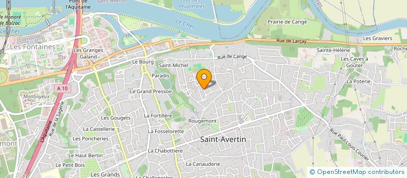 localisation de l'entreprise LA POMMERAIE MAUPERTUIS  SAINT AVERTIN