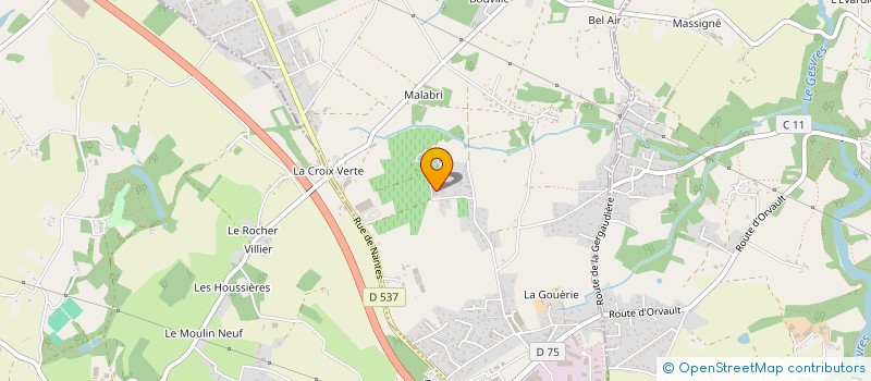 localisation de l'entreprise LA POMMERAIE NANTAISE  TREILLIERES