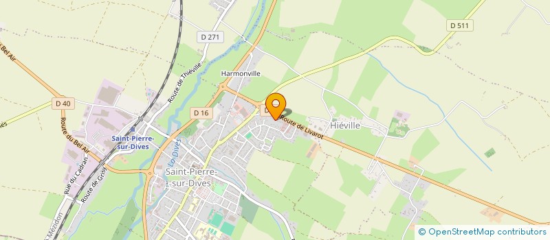 localisation de l'entreprise LA POMMERAYE  SAINT-PIERRE-EN-AUGE