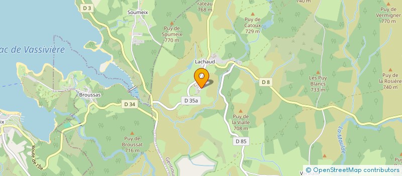 localisation de l'entreprise LA POMMERIE à GENTIOUX-PIGEROLLES