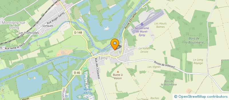 localisation de l'entreprise LA POMMERIE  MORET-LOING-ET-ORVANNE