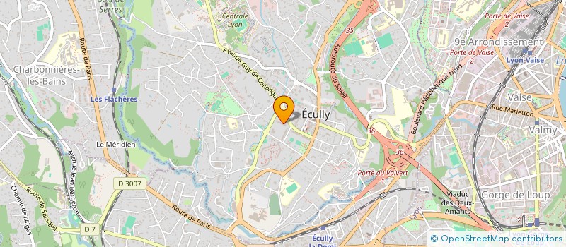 localisation de l'entreprise LA POMPE à ECULLY