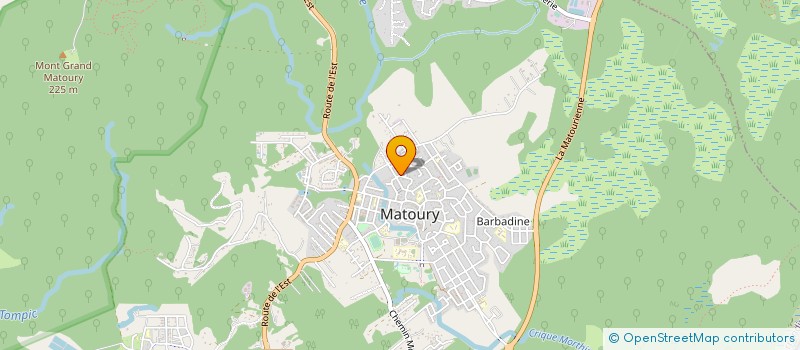 localisation de l'entreprise LA POMPEUSE  MATOURY
