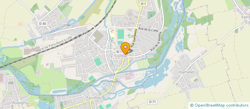 localisation de l'entreprise LA POMPONETTE à CORBIE